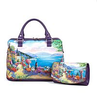 Комплект из саквояжа и кошелька "Южный город" фото