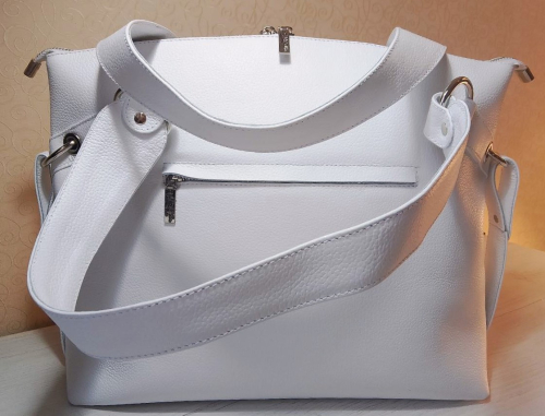 Женская сумка шоппер с рисунком ручной работы "Горгона" - изготовление кожаной женской сумки ручной работы с рисунком | Сумки с принтом на заказ - Sumnizza фото 3