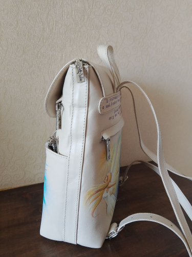 Рюкзак женский, для девочки с рисунком ручной работы Чешир – Малефисента ручной работы с рисунком и вышивкой на заказ - Sumnizza фото 7