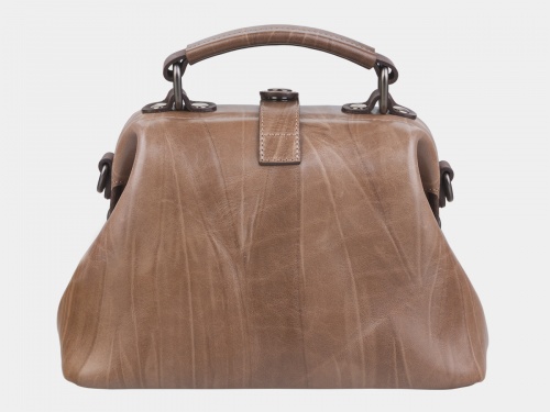 Женская мини-сумка саквояж с рисунком "Драгоценности" — женская кожаная сумка саквояж ручной работы с рисунком и вышивкой на заказ фото 2