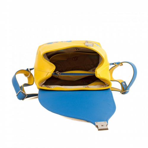 Стильный женский рюкзак ручной работы с аппликацией и рисунком «Снегири» на заказ ручной работы с рисунком на заказ | Sumnizza фото 5