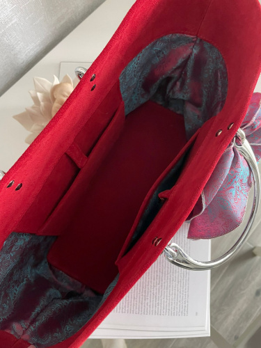 Замшевый шоппер с авторским дизайном - вышивка на заказ "Феникс" - кожаная и замшевая женская сумка шоппер ручной работы с рисунком и вышивкой на заказ фото 2