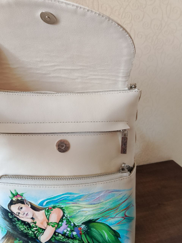 Рюкзак женский, для девочки с рисунком ручной работы Чешир – Малефисента ручной работы с рисунком и вышивкой на заказ - Sumnizza фото 8