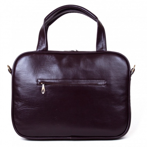 Женская деловая сумка для ноутбука "Филин" с рисунком ручной работы на заказ фото 3