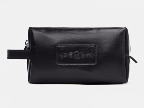 Косметичка из натуральной кожи "Черный лак" - кожаная женская косметичка ручной работы с рисунком на заказ |  Sumnizza