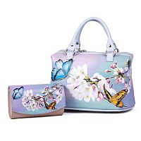 Комплект из саквояжа и кошелька "Весенний" фото