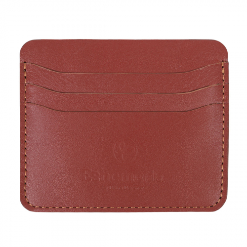 Кожаный карт-холдер для карт с принтом "Рыжий кот" - кожаный женский конверт для карт, холдер ручной работы с рисунком |  Sumnizza фото 4