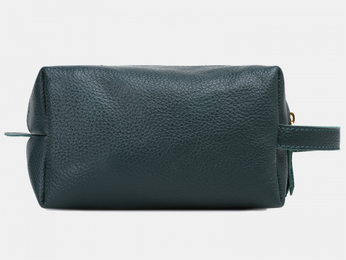 Женская кожаная косметичка "Изумруд" - кожаная женская косметичка ручной работы с рисунком на заказ |  Sumnizza фото 2