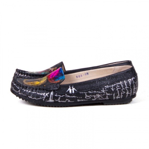 Мокасины "Этно Кот" - кожаные и замшевые мокасины ручной работы с рисунком на заказ | Sumnizza фото 2