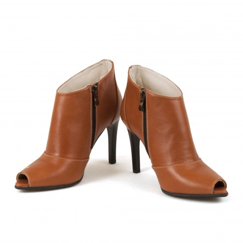 Комплект сумка-рюкзак и ботильоны "Лисичка" - кожаный женский набор рюкзак и ботинки ручной работы с рисунком |  Sumnizza фото 4