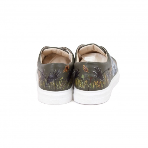 Кеды из натуральной кожи "Енотики" - кожаные женские кеды и слипоны ручной работы с рисунком на заказ | Sumnizza фото 7