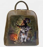 Рюкзак для повседневного использования с росписью "Котенок Halloween" ручной работы с рисунком на заказ | Купить в Sumnizza