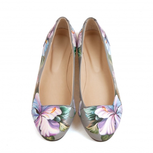 Балетки российского производства "Колибри" - кожаные женские балетки ручной работы с рисунком на заказ |  Sumnizza фото 5