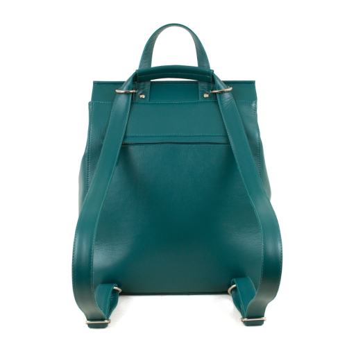 Сумка-рюкзак из натуральной кожи с клапаном и контурным рисунком ручной работы Кошечки ручной работы с рисунком и вышивкой на заказ
 фото 2