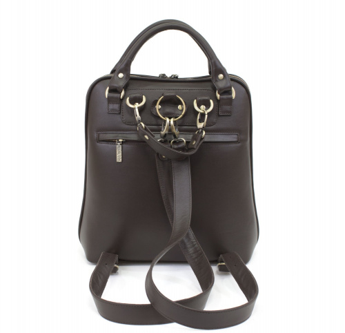 Кожаная сумка рюкзак с рисунком енотика "Пушистые лапки" ручной работы с рисунком и вышивкой на заказ
 фото 2