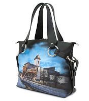 Сумка хобо через плечо "Старый город" - ручной работы на заказ