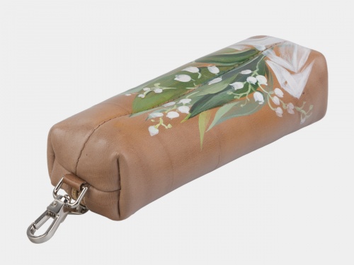 Ключница "Ландыши" - кожаная ключница ручной работы с рисунком на заказ |  Sumnizza фото 2