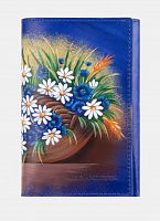 Женский кошелёк с росписью ручной работы "Лето" ручной работы с рисунком на заказ