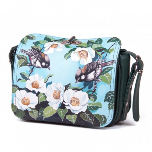 Комплект из сэтчела и кошелька "Птицы на ветке" фото фото 2