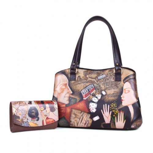 Комплект из сумки и кошелька "Мастер и Маргарита" фото