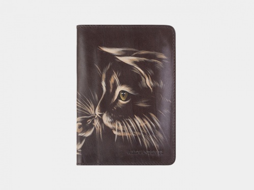 Обложка на паспорт в подарок "Знакомство" - кожаный женский кошелек-портмоне ручной работы с рисунком на заказ |  Sumnizza