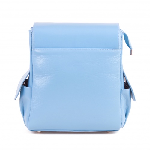 Кожаная сумка рюкзак с рисунком "Чешир в грибах" ручной работы с рисунком и вышивкой на заказ
 фото 5