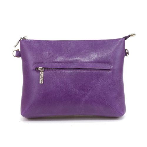 Женская кожаная сумка через плечо с рисунком ручной работы "Прогулка по Парижу" — кросс боди с принтом на заказ фото 7