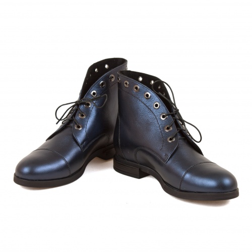 Женские ботинки с люверсами  "Мастер и Маргарита" - кожаные женские ботильоны и балетки ручной работы с рисунком на заказ | Sumnizza фото 6