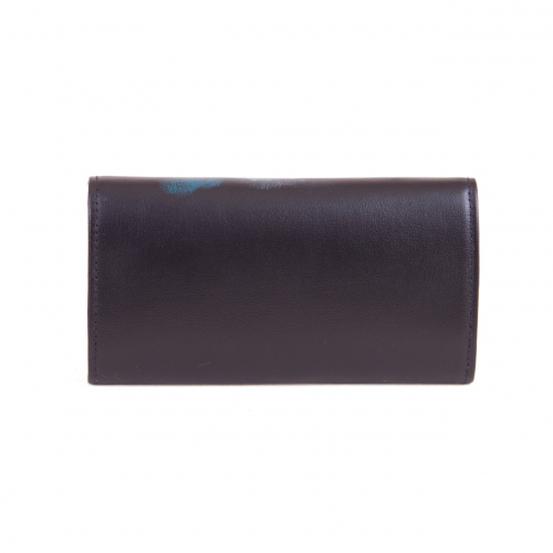 Женский кошелек портмоне с рисунком "Кот Бегемот" - кожаный женский кошелек-портмоне ручной работы с рисунком на заказ |  Sumnizza фото 2